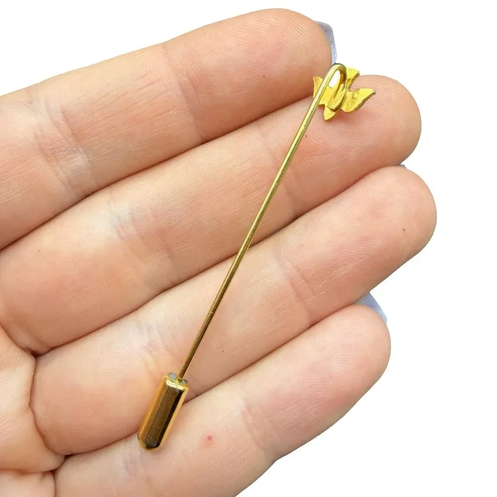 Vintage Jewelry Peace Dove Stick Pin